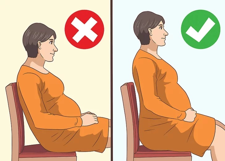 در دوره بارداری درست بنشینید